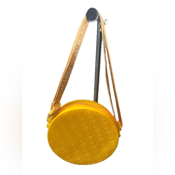 Sol de Janeiro Rubber, Adjustable Strap, Crossbody Bag, Mustard Yellow - Picture 7 of 9